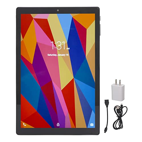 10.1 Inch 2.4G 5G WiFi HD Tablet, 1920x1200 IPS Front 5MP Rear 13MP Calling Tablet for 11.0, 6GB 128GB Memory PC Tablet for Video, Reading, Game