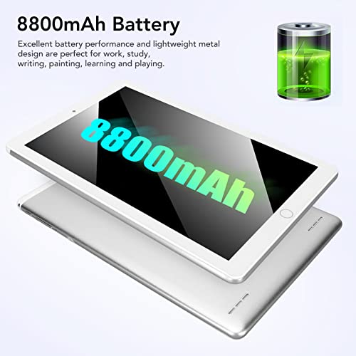 10.1 Inch HD Tablet, 5G WiFi 1960x1080 IPS Tablet for 11, 6GB RAM 128GB ROM Octa Core CPU Tablet for Home, Office, PC Tablet for Reading, Video, Music