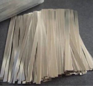 200pcs 0.1x8x100mm nickel plated steel strap strip sheet for battery spot welder