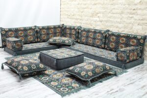 arabic floor sofa set, arabic floor seating, arabic floor sofa, arabic majlis, arabic couches, jalsa, floor seating sofa (with standard foam)