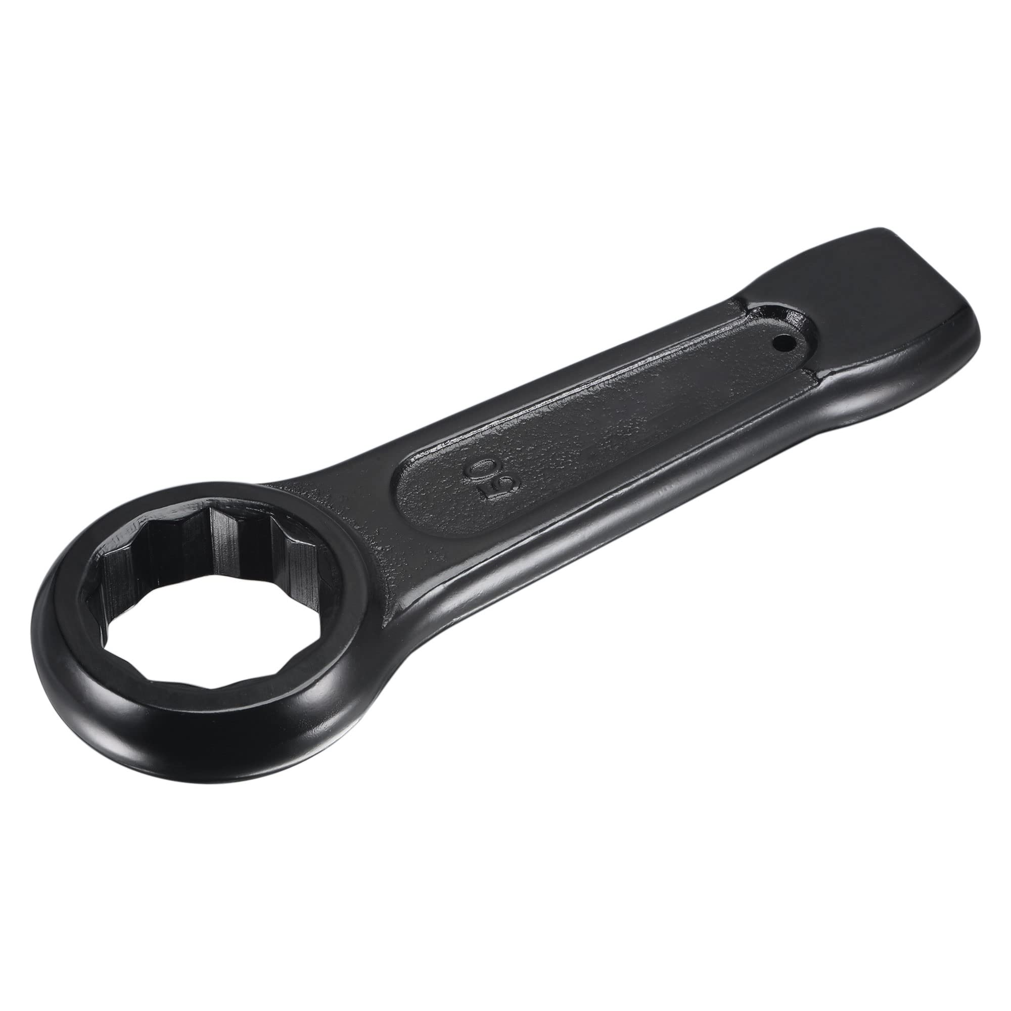 uxcell 50mm Box End Striking Ring Wrench, High Tensile Steel Single Head Spanner Hand Tool