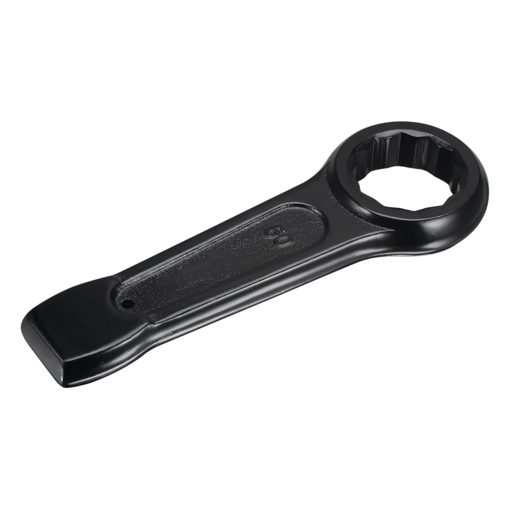 uxcell 50mm Box End Striking Ring Wrench, High Tensile Steel Single Head Spanner Hand Tool