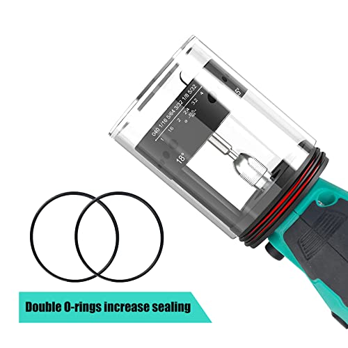 3mirrors Cordless Tungsten Electrode Sharpener Grinder, Healthy TIG Welding Rotary Tool with 24 Guides Grinder Head Lithium Battery Charger Dust Housing 5X 35mm Double Diamond Wheels