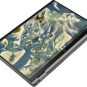 HP X360 2 in 1 Laptop 14" Touch-Screen FHD IPS Chromebook, Intel Core i3-1115G4 (Beats i5-1031G1), 8GB RAM, 128GB NVMe SSD, Backlit KB, Fingerprint Reader, Metal Body + TiTac Card (128GB)