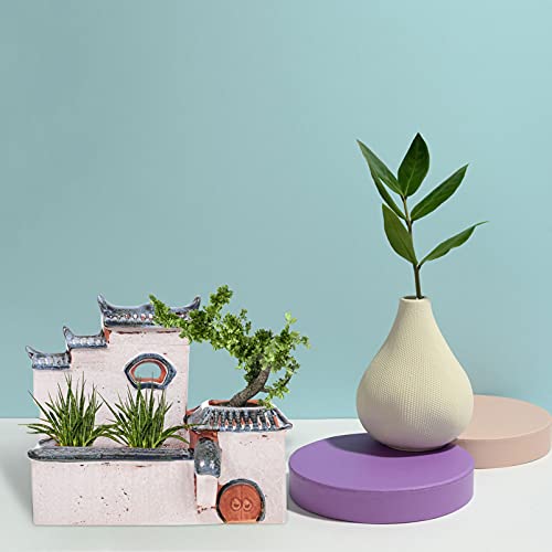 YARNOW Flowerpot Ceramic Pots Planters for Indoor Plants Plant Pot Planter Cute Flower Pots Ceramic House Planter Pots for Indoor Plants Bonsai Succulent Pot Ceramics Household