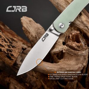 CJRB Feldspar Small Blue Bundled with Ria Green Great EDC Knife Companion