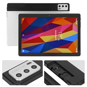 RTLR 10.1in Tablet, 5MP 13MP Silvery Tablet PC 100 to 240V for Entertainment (US Plug)