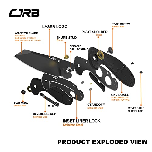 CJRB Maileah Green Bundled with Black Great Edc Knife Companion