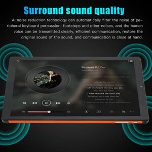 HD Tablet, Octa Core Orange Front 5MP Rear 13MP 2.4G 5G WiFi 10.1 Inch Tablet 100-240V 1920x1080 IPS for Play Games for 11.0 (US Plug)