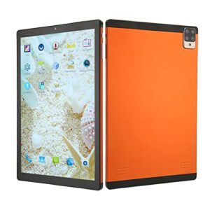 HD Tablet, Octa Core Orange Front 5MP Rear 13MP 2.4G 5G WiFi 10.1 Inch Tablet 100-240V 1920x1080 IPS for Play Games for 11.0 (US Plug)