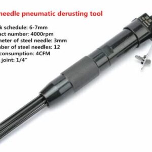 Pneumatic Derusting Tool Air Rust Remover Slag Cleaner Descaling Polisher 6-7mm