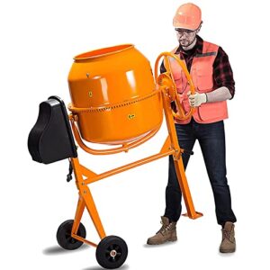 givimo 4.2 cu ft electric cement mixer electric concrete mixer 1/2 hp 120 l construction mortar stone cement mixing machine 30rpm