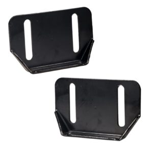 784-5580 Snow Blower Thrower Iron Made Slide Skid Plate Shoes 2 Pack Skid Shoes with Mounting Hardware Kit for MTD 784-5580-0637 Cub Cadet Yardman SnowBlower