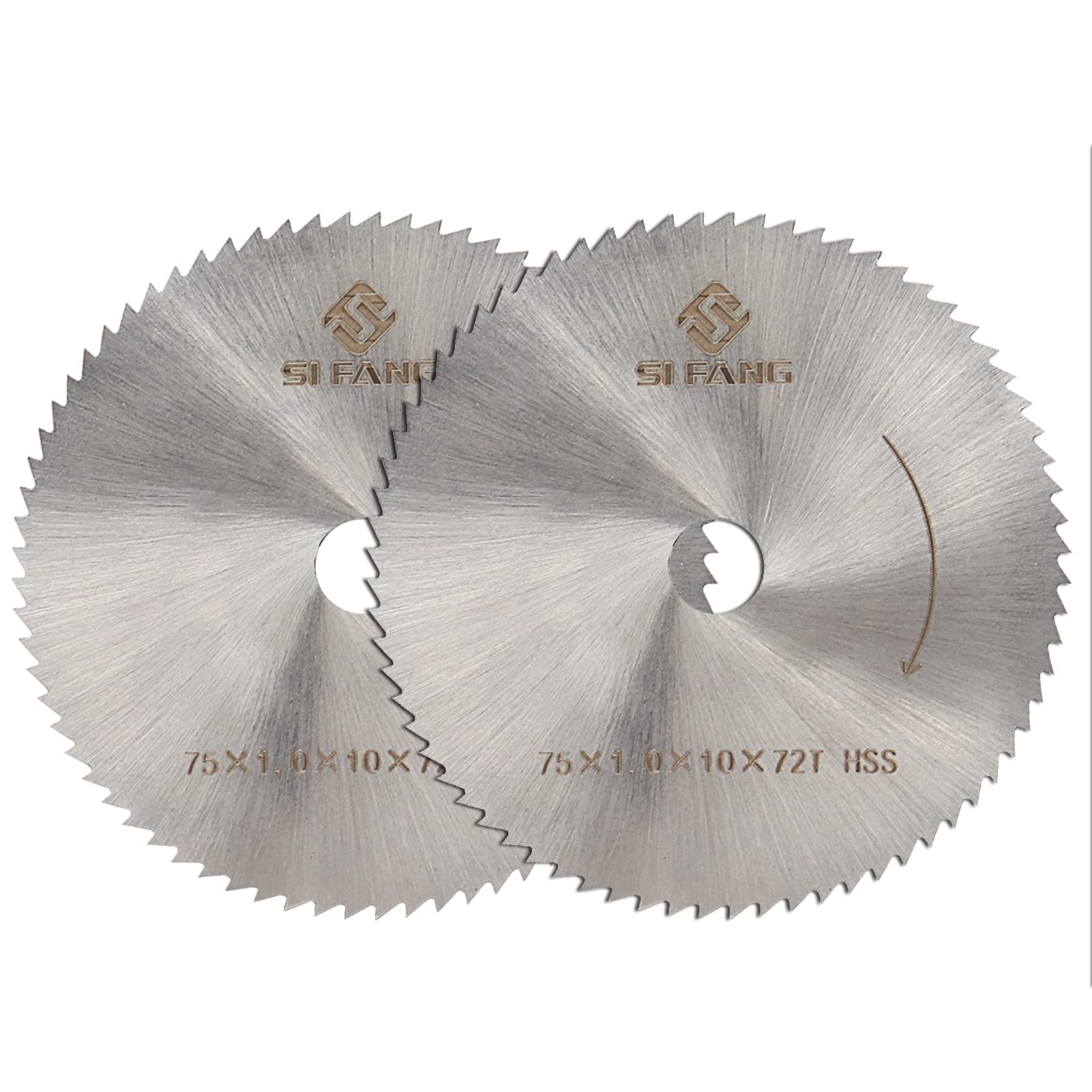 SI FANG 10Pcs 3 Inch Flap Disc Abrasive Grinding Wheels 60 Grit and 2Pcs 3 Inch x 3/8inx 72T HSS Circular Saw Blade, for Mini Angle Grinder Cordless Die Grinder