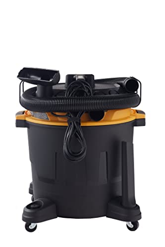 Vacmaster Professional - Professional Wet/Dry Vac, 16 Gallon, Beast Series, 6.5 HP 2-1/2" Hose (VJH1612PF0201), Black & Standard Cartridge Filter & Retainer for Use with 5 to 16 Gallon Wet/Dry Vacs
