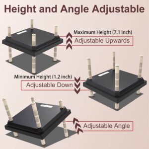 Tnarru (12'' x 12'') Chick Brooder Heating Plate, Brooder Heater for Chicks, Heat Plate with Adjustable Height and Angle for Chicken and Ducklings, Warms Up to 20 Chicks - 22 Watts