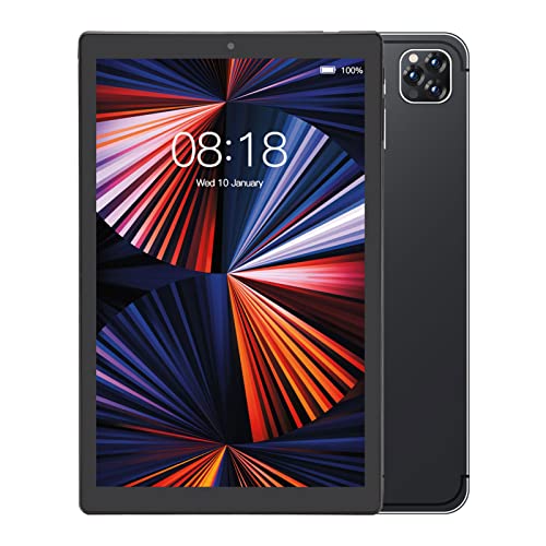 Luqeeg 10.1 Inch Tablet, 1080P Full HD Tablet, 1080x1920 IPS Touchscreen, 11, 4GB+64GB, 8MP+13MP, Type C, 8000mAh Fast Charging Battery