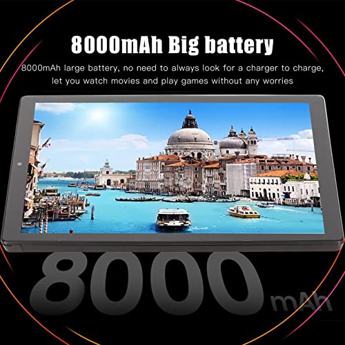 Luqeeg 10.1 Inch Tablet, 1080P Full HD Tablet, 1080x1920 IPS Touchscreen, 11, 4GB+64GB, 8MP+13MP, Type C, 8000mAh Fast Charging Battery