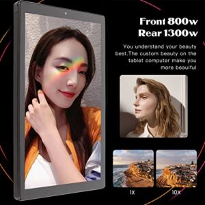 Luqeeg 10.1 Inch Tablet, 1080P Full HD Tablet, 1080x1920 IPS Touchscreen, 11, 4GB+64GB, 8MP+13MP, Type C, 8000mAh Fast Charging Battery