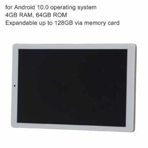 Tablet 10in for Android10, Octa Core CPU Processor, 4GB 64GB Storage, 128GB Expand, Dual Camera, Dual Sim Card Slot, Support Phone Call, (Green)