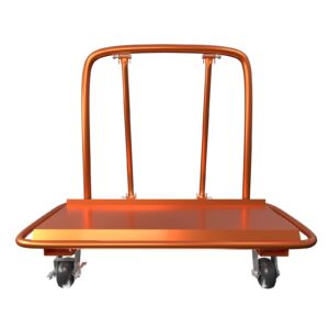 heavy duty drywall cart, large flatbed 3000lbs capacity panel cart dolly, plywood cart with 6in swivel casters(49"l × 25"w × 48"h)