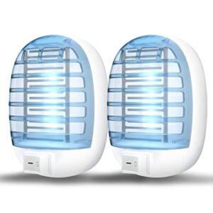 indoor bug zappers, insect traps for indoors mosquito killer for kids & pets, home, kitchen, bedroom, baby room, office (2, bule)