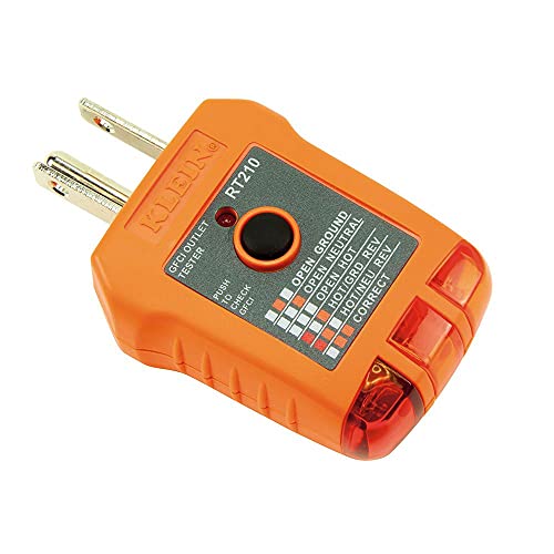 Klein Tools NCVT1XTKIT Non-Contact Voltage Detector Pen and GFCI Outlet Premium Test Kit, 70V to 1000V AC, Detects Common Wiring Problems