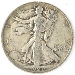 1916-1947 silver walking liberty half dollar coin. a beautiful usa .90 percent silver coin. 50 cents graded by seller circulated condition