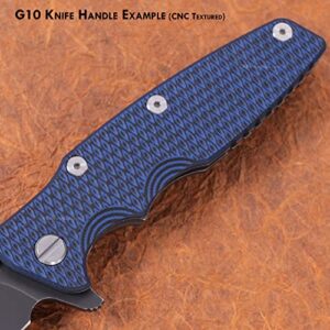 EZSMITH G10 Handle Making Sheet - (Brick/Black) - (3 x 12 x .250 Inches) - (USA Made) - for Knife & Tool Handles, Gun Grips, Inlays, Art Projects