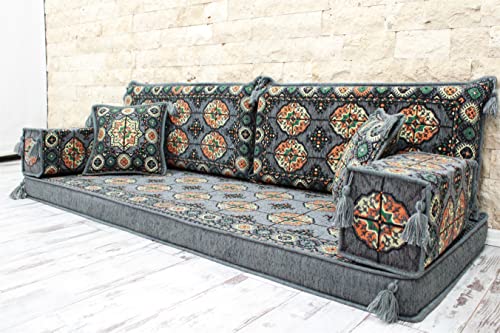 Arabic Majlis Sofa, Arabic Floor Seating, Floor Seating Sofa, Arabic Couches (With STANDARD FOAM)