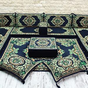 Arabic U Shaped Floor Seating Sofa, Arabic Living Room Furniture, Arabic Majlis Sofa (With PREMIUM FOAM)