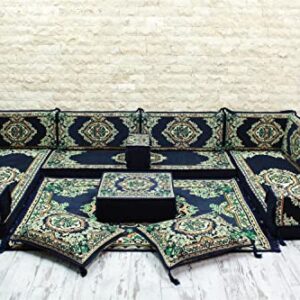 Arabic U Shaped Floor Seating Sofa, Arabic Living Room Furniture, Arabic Majlis Sofa (With PREMIUM FOAM)