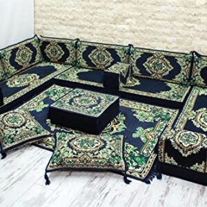 Arabic U Shaped Floor Seating Sofa, Arabic Living Room Furniture, Arabic Majlis Sofa (With PREMIUM FOAM)