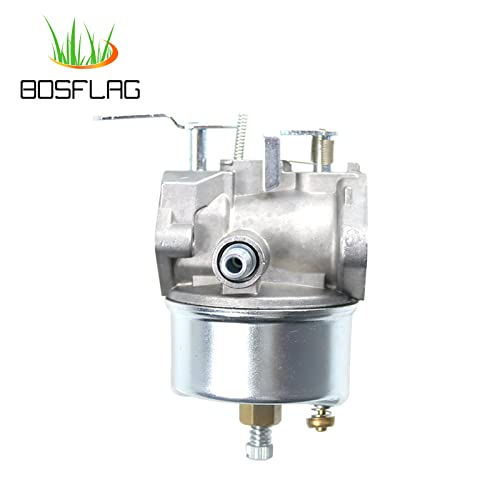 BOSFLAG 632334 Carburetor Replaces Tecumseh 632110, 632111, 632370, 632536, 640105, 632334A, 632370A, John Deere AM108405, AM100246 for Tecumseh HM100, HM80, HM70, OH358SA, OHSK110, HSSK50 Engines