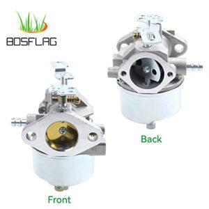 BOSFLAG 632334 Carburetor Replaces Tecumseh 632110, 632111, 632370, 632536, 640105, 632334A, 632370A, John Deere AM108405, AM100246 for Tecumseh HM100, HM80, HM70, OH358SA, OHSK110, HSSK50 Engines