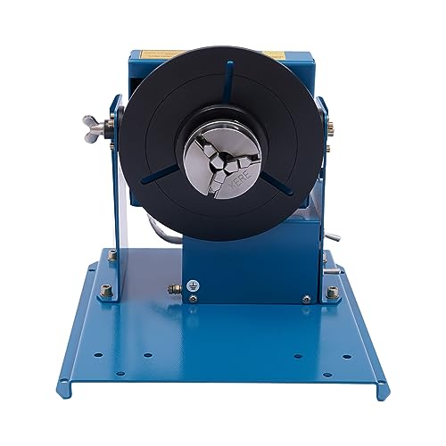 Rotary Welding Positioner Turntable Table, 10KG Rotary Welding Positioner Turntable Table 110V Mini 0 to 90° Welding Positioner Positioning Turntable, Portable Welder Positioner Turntable Machine