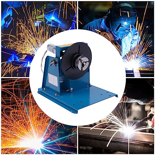 Rotary Welding Positioner Turntable Table, 10KG Rotary Welding Positioner Turntable Table 110V Mini 0 to 90° Welding Positioner Positioning Turntable, Portable Welder Positioner Turntable Machine