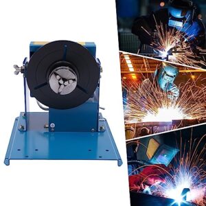 Rotary Welding Positioner Turntable Table, 10KG Rotary Welding Positioner Turntable Table 110V Mini 0 to 90° Welding Positioner Positioning Turntable, Portable Welder Positioner Turntable Machine