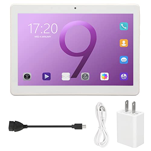 Qinlorgo Office Tablet, IPS Display 100‑240 V 2 GHz Octa Core Gold Tablet 3 GB RAM 32 GB ROM for Work (US Plug)