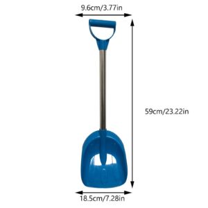 Kid Snow Shovel with Stainless Steel Handle, 23.2" Durable Shovel for Snow Removal, Winter Shovel with Handle for Digging Sand and Beach Fun Gift (Hot Pink)