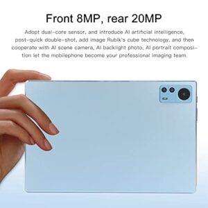 10.1 Inch Tablet, Tablet PC 8G RAM 256G ROM 1960x1080 IPS Screen, 2.4G 5G WiFi Calling Tablet for 11 100‑240V