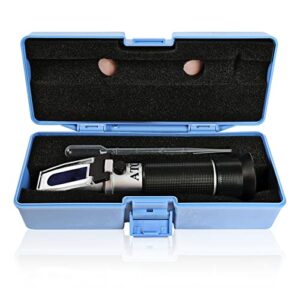 brix refractometer with atc, dual scale - specific gravity & brix, hydrometer in wine making and beer brewing, homebrew kit