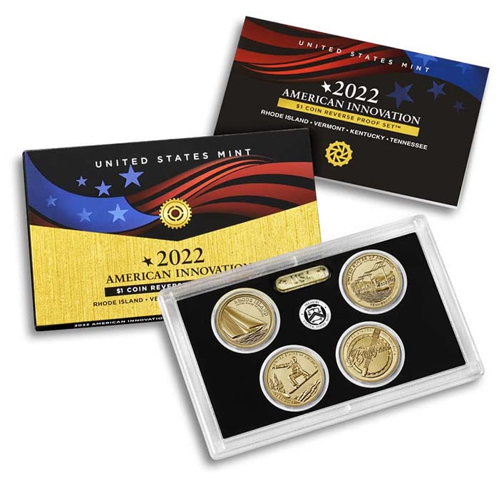 2022 S American Innovation Reverse Dollar Proof Set US Mint GEM Proof