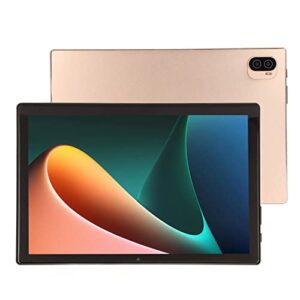 dpofirs 10.1 inch tablet androids 11, tablets pc 6g ram 256g rom support 4g network calls 5g wifi dual band tablet pc with 7000mah large capacity battery, kids family (gold)