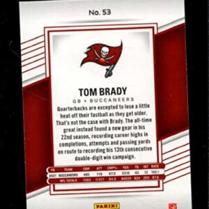 2022 DONRUSS ELITE GREEN #53 TOM BRADY NMMT BUCCANEERS