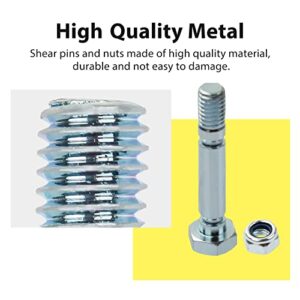 Shear pins and Nuts 303160355P / 303160355 Compatible with Powersmart Snowblowers Part Set Four