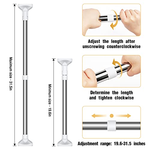 Feeloco Undermount Sink Brackets, 2 Pack Adjustable Sink Support Legs - Sink Support Frame Suitable for Kitchen and Bathroom Sink - (19.6-31.5 in (50-80 cm))