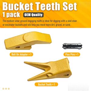 BDI Wear Parts 2740W23 Bucket Tooth Seat Adapter +23WTL H&L Tiger Bucket Digging Teeth/Bucket Teeth and 23FP Flexible Pin Combination (1)