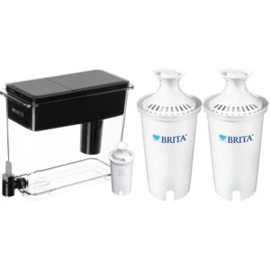 brita xl water filter dispenser (27 cup capacity) + 2 brita standard water filters