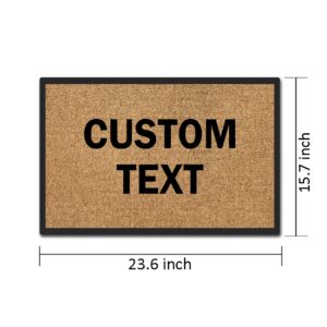 Artsbaba Funny Doormat Custom Personalized Door Mat Indoor Outdoor Entrance Floor Mat Front Door Rug Home Office Housewarming Welcome Mat